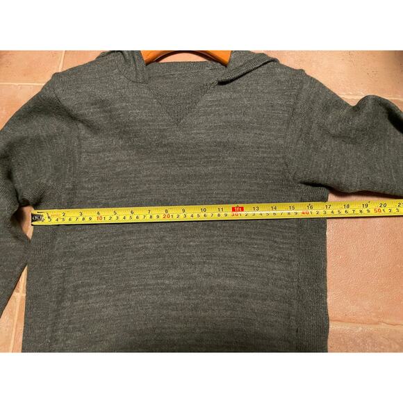 PAKA The Hoodie hooded crew neck long sleeve eucalyptus green sweater unisex XS - Picture 10 of 12